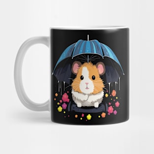 Hamster Rainy Day With Umbrella Mug